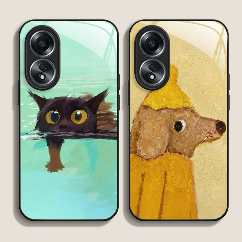Phone Cases Oppo - Coque de téléphone en verre trempé