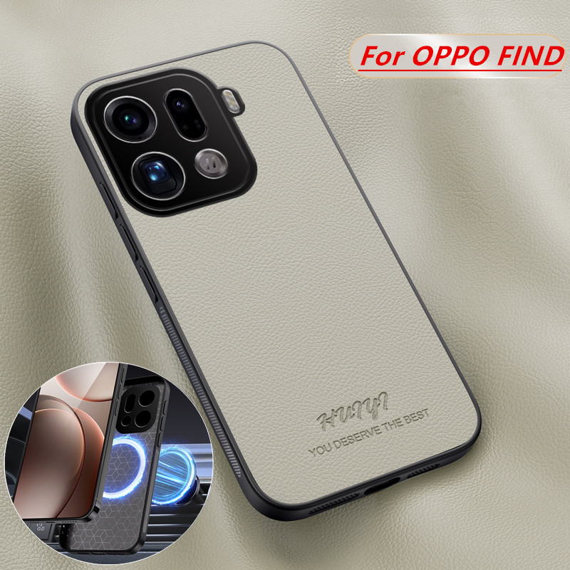 Phone Cases With Magnet - Étui de téléphone magnétique en cuir