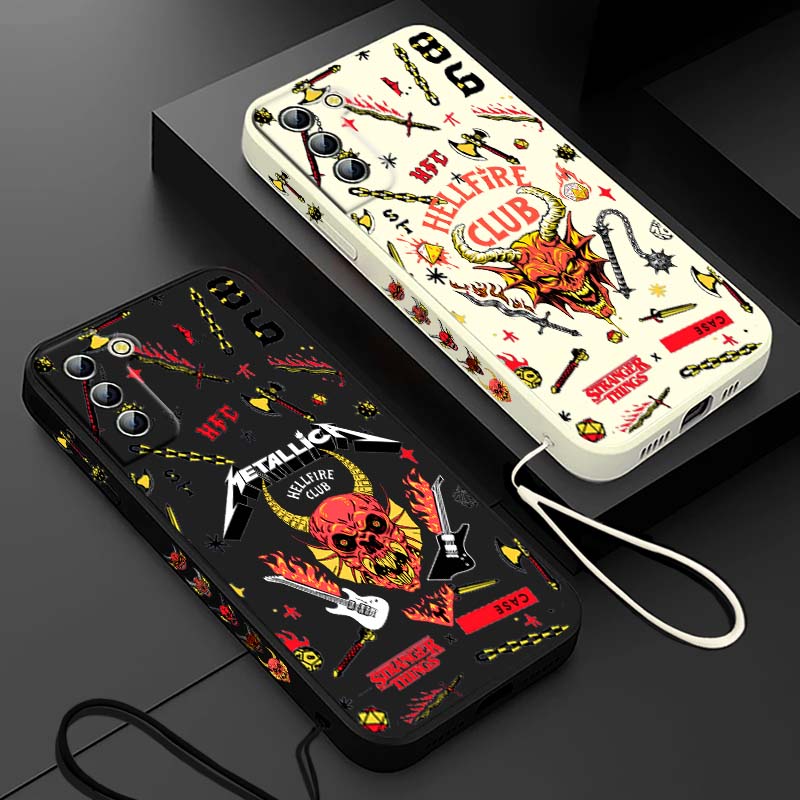 Phone Cases For Samsung Galaxy - Coque de téléphone liquide avec cordon
