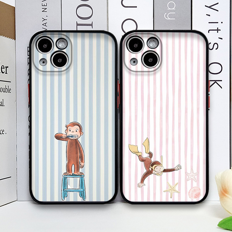 Phone Cases Xr Iphone - Coque Souple Y2K Motif Singe Rayé